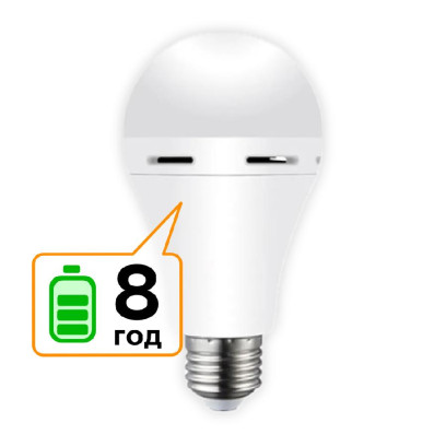 Лампа акумуляторна Е27 LED CT-4229 АС9W DC3W 6400K, 000059314