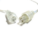 Гірлянда вулична STARLIGHT бахрома теплий/білий Flash 75LED IP44 прозорий 2x0.7м, 000057266