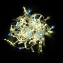 Гірлянда вулична STARLIGHT бахрома теплий/білий Flash 75LED IP44 прозорий 2x0.7м, 000057266