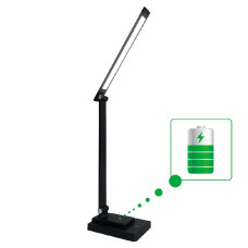 Настольная LED лампа на аккумуляторе Ridy-10-2-PWR 10 Вт черная