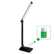 Настільна LED лампа на акумуляторі Ridy-10-2-PWR 10 Вт чорна