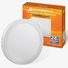 Світильник точковий накладний Євросвітло 24Вт коло LED-SR-300-24 6400К