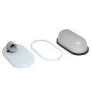 Світильник настінний ЄВРОСВІТ WOL-20 60Вт Е27 овал білий IP65, 000056672