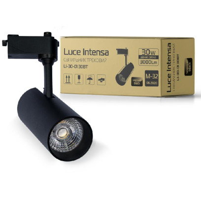 Світильник трековий Luce Intensa LI-30-01 30Вт 4200К чорний, 000042751