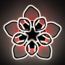 Светодиодная акриловая люстра с пультом LD3398-10 BK+CR+RGB, LD3398-10 BK-CR-RGB