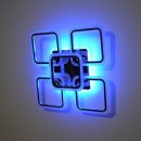 Світлодіодна акрилова люстра з пультом LD3689-5CR+RGB, LD3689-5CR-RGB