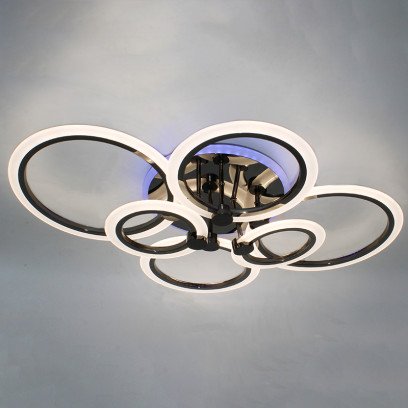 Люстра LD3584-6 BK+CR+RGB, LD3584-6-BK-CR-RGB