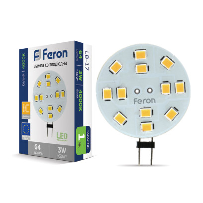 Світлодіодна лампа Feron LB-17 3Вт 12V G4 4000K, 4709