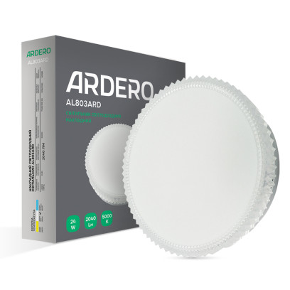 Світлодіодний накладний світильник Ardero AL803ARD 24Вт 5000K білий, 8013