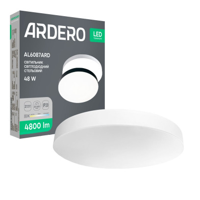 Світлодіодний накладний світильник Ardero AL6087ARD TREND 48Вт білий, 8530