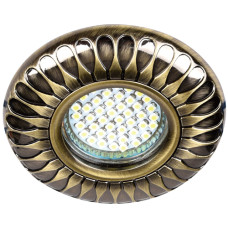 Вбудований світильник Feron DL6047 під лампу античне золото