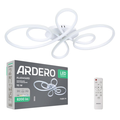 Світлодіодна люстра Ardero AL6540ARD FABIO M 95Вт білий, 8364