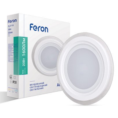 Світлодіодний світильник Feron AL2110 20Вт 5000K білий, 6265