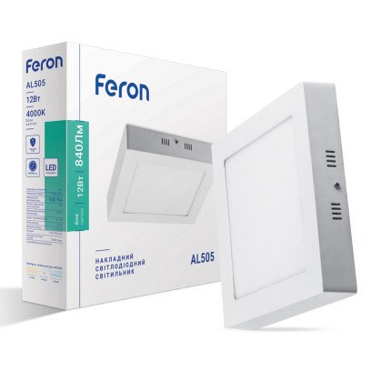 Світлодіодний накладний світильник Feron AL505 12Вт 4000K білий, 6663