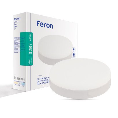 Світлодіодний накладний світильник Feron AL708 32Вт 4000K білий, 7684