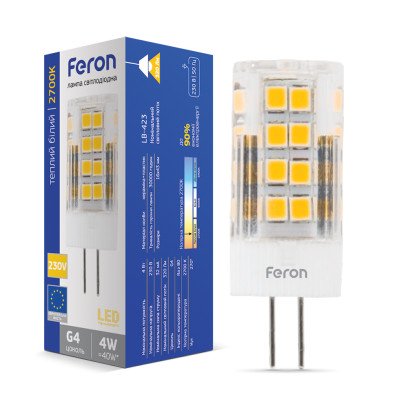 Світлодіодна лампа Feron LB-423 4Вт G4 2700K, 5288