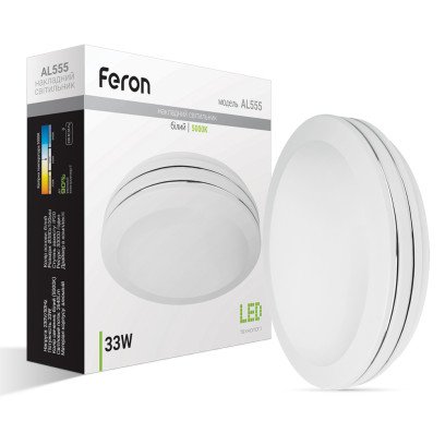 Світлодіодний накладний світильник Feron AL555 33Вт 4000K білий, 6729