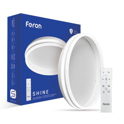 Світлодіодна накладна люстра Feron AL6600 SHINE 70Вт білий, 7679