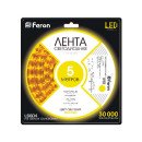 Світлодіодна стрічка Feron LS604 12В 4.8Вт/м жовтий, 4962