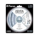 Світлодіодна стрічка Feron LS606 12В 7.2Вт/м білий, 4951