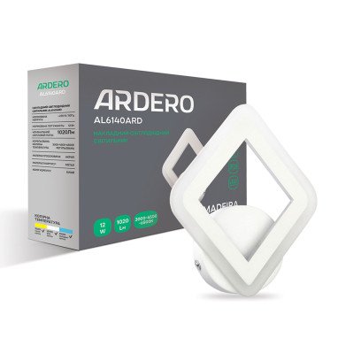 Світлодіодний накладний світильник Ardero AL6140ARD MADEIRA 12Вт білий, 8102