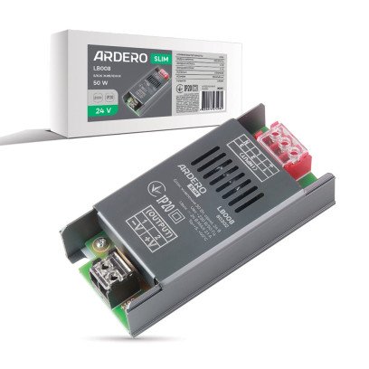 Блок живлення для LED стрічки Ardero LB008 24В 50Вт IP20 (80302), 8176