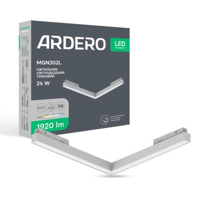 Світлодіодний магнітний трековий світильник Ardero MGN302L 24Вт 4000K білий, 8491