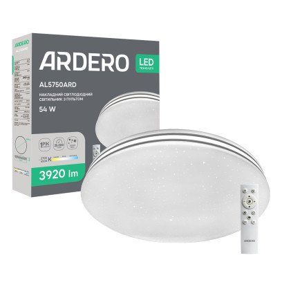 Світлодіодний світильник Ardero AL5750ARD SILVER 54Вт, 8601 Світлодіодний світильник Ardero AL5750ARD SILVER 54Вт, 8601