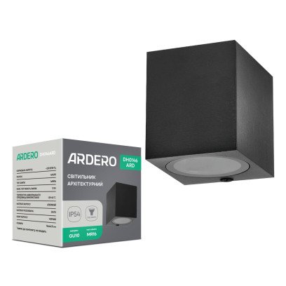 Архітектурний накладний світильник Ardero DH0146ARD під лампу чорний, 8607