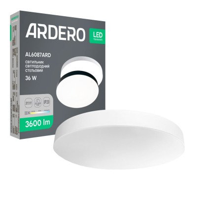 Світлодіодний накладний світильник Ardero AL6087ARD TREND 36Вт білий, 8528