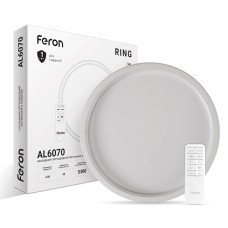 Світлодіодна накладна люстра Feron AL6070 RING 90Вт білий