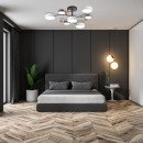 Світлодіодна накладна люстра Ardero AL6197ARD SCANDY 70Вт чорний, 7928 Світлодіодна накладна люстра Ardero AL6197ARD SCANDY 70Вт чорний, 7928