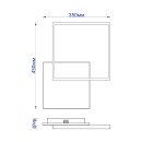 Світлодіодна накладна люстра Feron AL6200 QUADRO S 50Вт білий, 7501 Світлодіодна накладна люстра Feron AL6200 QUADRO S 50Вт білий, 7501