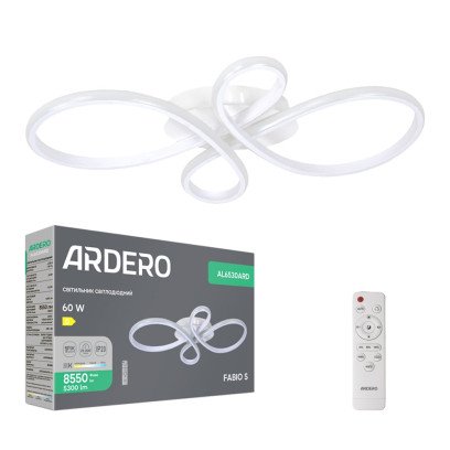Світлодіодна люстра Ardero AL6530ARD FABIO S 60Вт білий, 8362