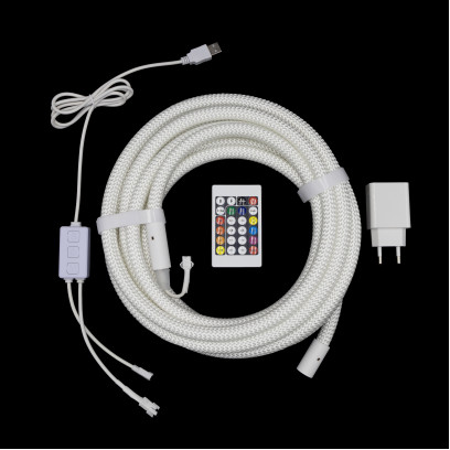 Готовый набор Круглой неоновой ленты PROLUM™ 5V; D13 ; 5M; RGB FULL COLOR, 150008