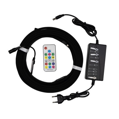 Готовый набор  ленты PROLUM™ 24V; 5x13;Черный ; 5M; RGB FULL COLOR, 150009