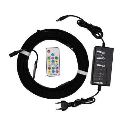 Готовый набор  ленты PROLUM™ 24V; 5x13;Черный ; 5M; RGB FULL COLOR, 150009