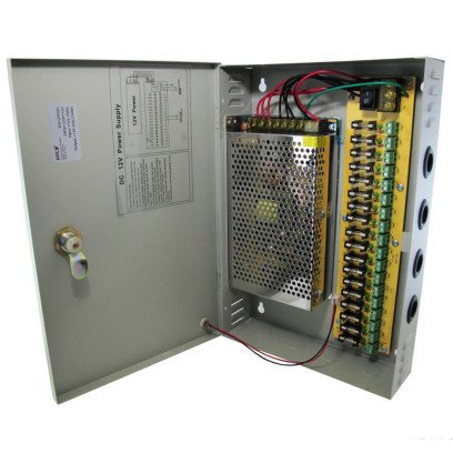 Блоки питания (в металлическом боксе) PROLUM 180W 12V (IP20,15A,18CH) Series "CCTV", 221013