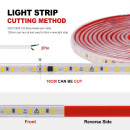Светодиодная LED лента PROLUM™ 220V; 2835\120; IP67; 8 ММ; Series 