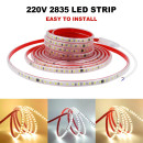 Светодиодная LED лента PROLUM™ 220V; 2835\120; IP67; 8 ММ; Series 