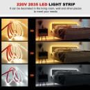 Светодиодная LED лента PROLUM™ 220V; 2835\120; IP67; 8 ММ; Series 