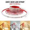 Светодиодная LED лента PROLUM™ 220V; 2835\120; IP67; 8 ММ; Series 
