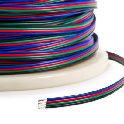 Провод PROLUM™ для RGB LED ленты 4х0.35 мм(100 м), 501089