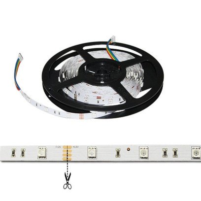 Світлодіодна LED стрічка PROLUM™ 12V; 5050\30; IP20; Series "S", RGB, 320027