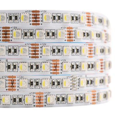 Светодиодная LED лента PROLUM™ 12V; 5050\60; IP20; Series "PRO", RGB + W, 320016