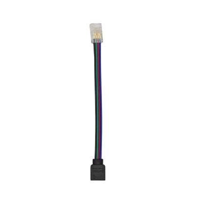 Коннектор SMD5050 PROLUM™ RGB 8mm (провод 4 pin + зажим), 503019