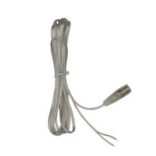 Провод PROLUM™ прозрачный с разъемом мама(2х0.5mm; 2М)