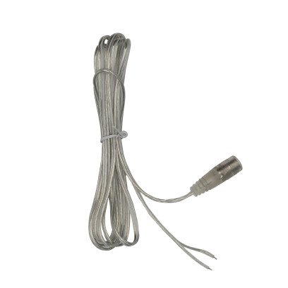 Провод PROLUM™ прозрачный с разъемом мама(2х0.5mm; 2М), 501092