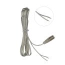 Провод PROLUM™ прозрачный с разъемом мама(2х0.5mm; 2М), 501092
