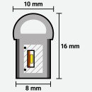 Светодиодный неон PROLUM™ 8x16, IP68, 12V, Series "SF", Розовый, PRO, 120019